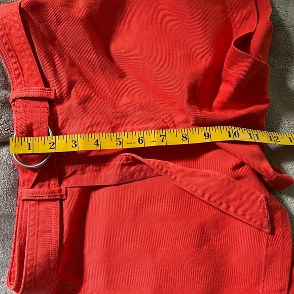 Gap 4" High Rise Shorts Orange Coral Cotton Spsndex Stretch Preppy Size 2 - Picture 9 of 10